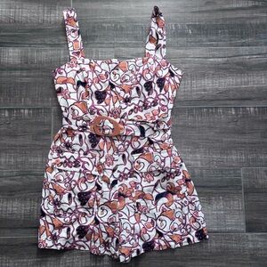 House of Harlow 1960 Linen Romper Jumpsuit